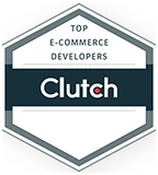 Clutch Top eCommerce Developers, Australia award badge.
