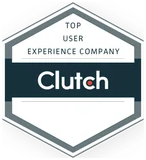 Clutch Top User Experience Company, Melbourne award badge.