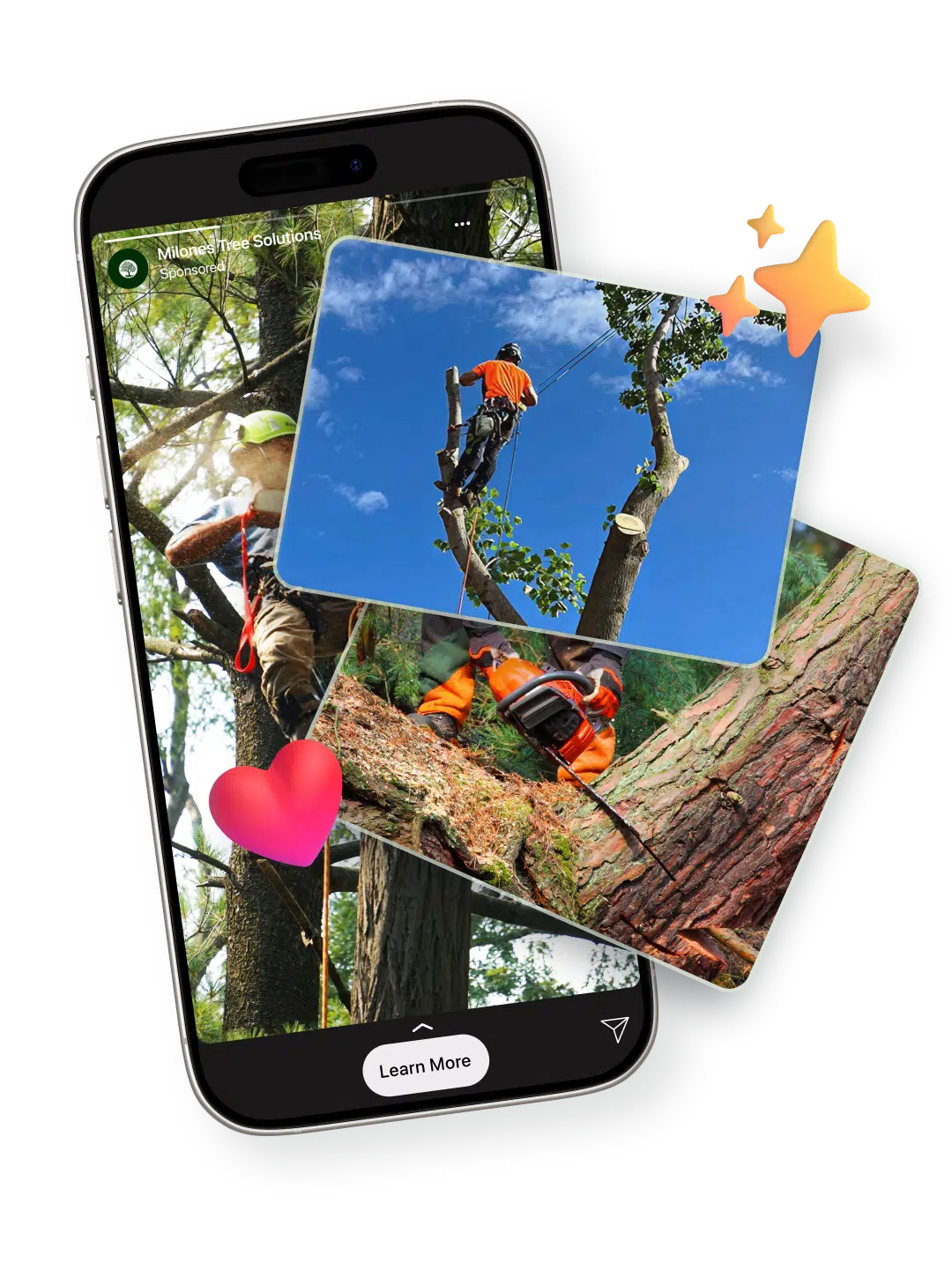 Milone’s Tree Solutions milones social media campaign.