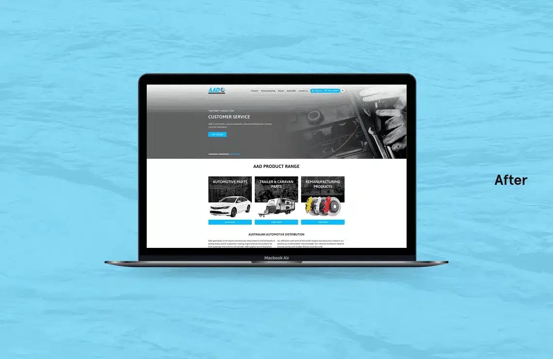 AAD website development comparison.