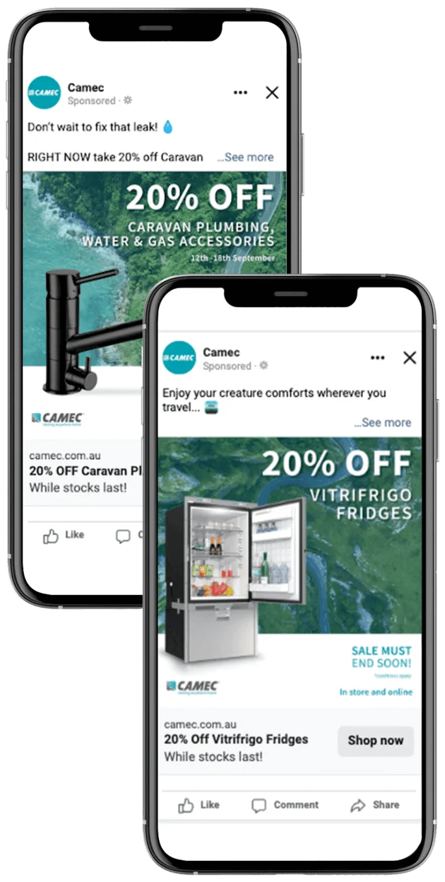 Camec social ads.