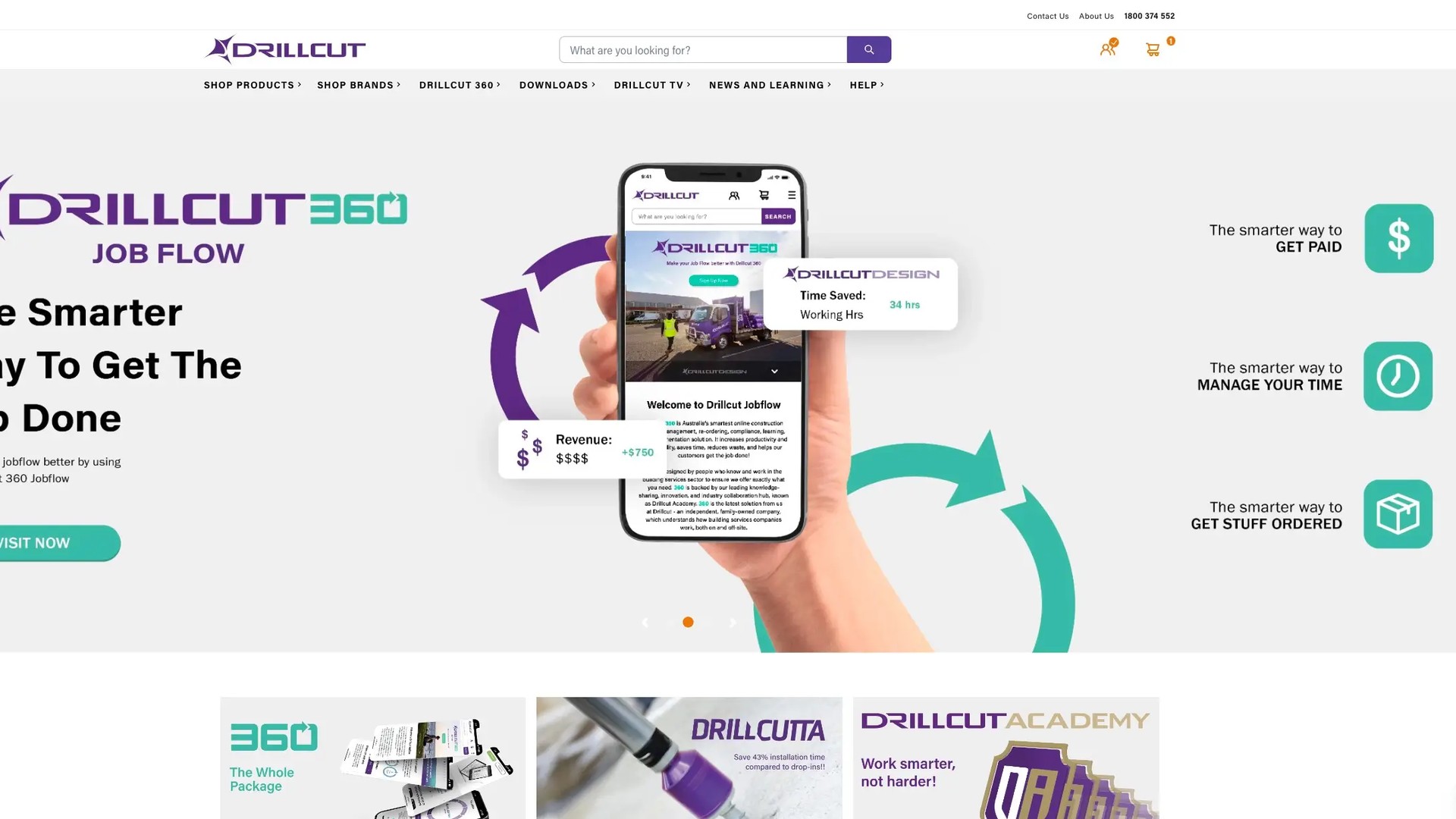 Drillcut website redesign.
