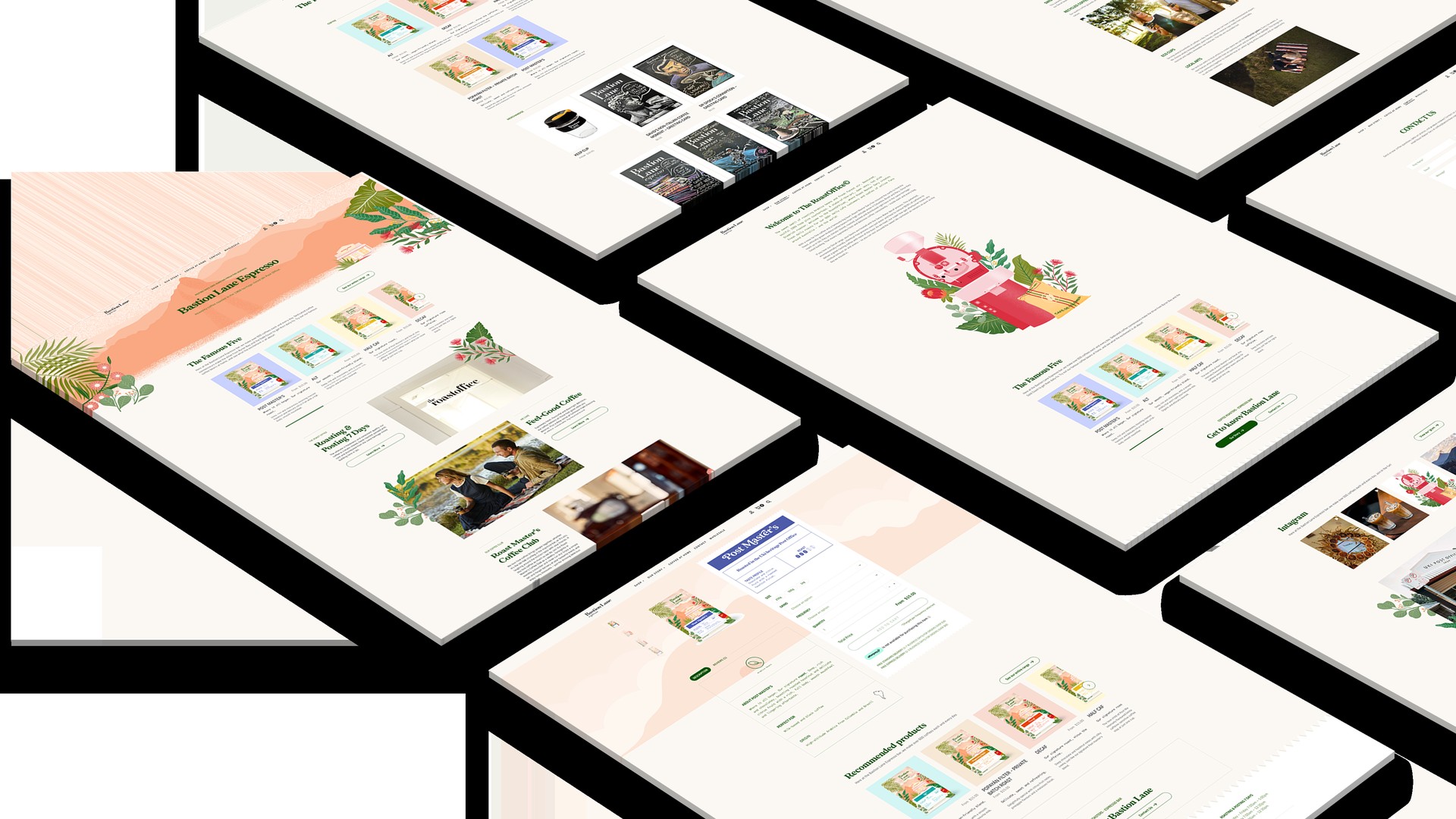 Bastion Lane website pages.