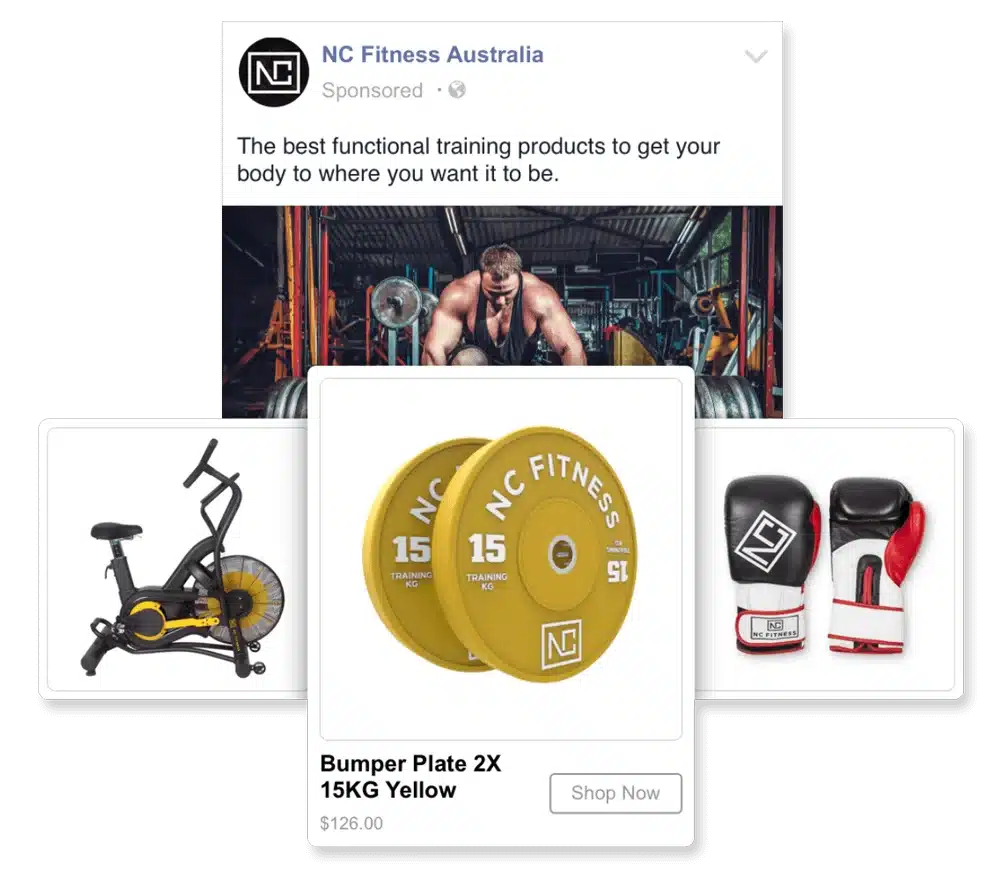 NC Fitness Australia social media advertising.