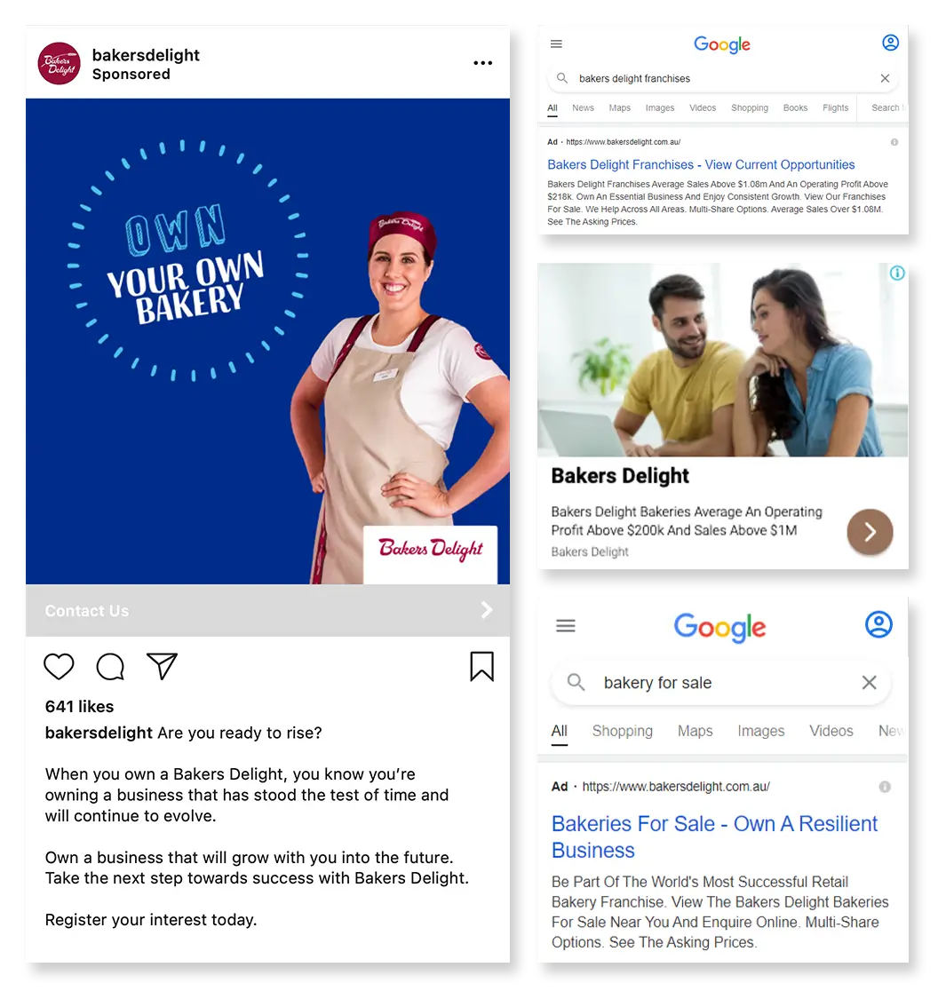 Bakers Delight advertising emote digital service.