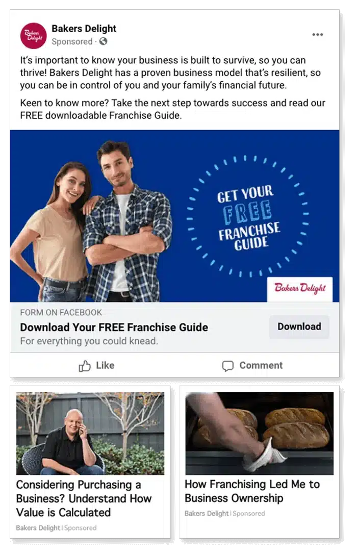 Bakers Delight social media advertising bakers delight.