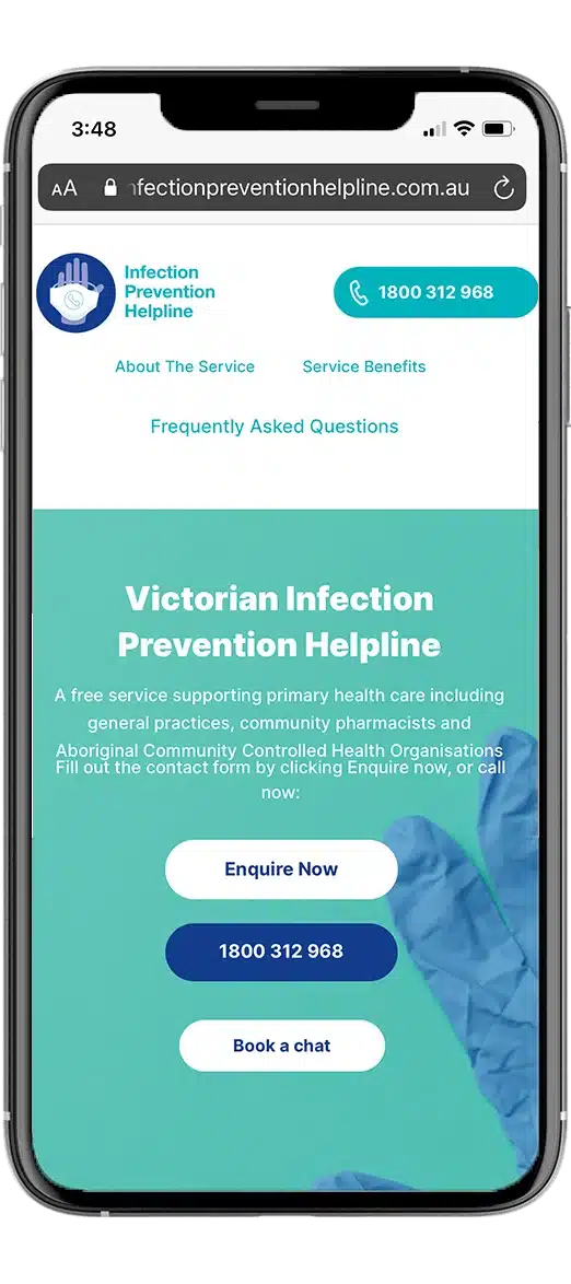 APNA health digital website advertising landing page.
