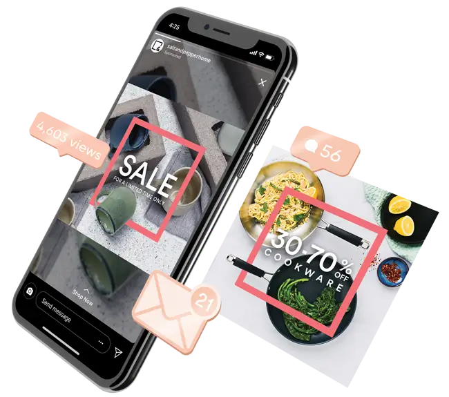 Salt & Pepper salt pepper social media advertising sales and discounts.