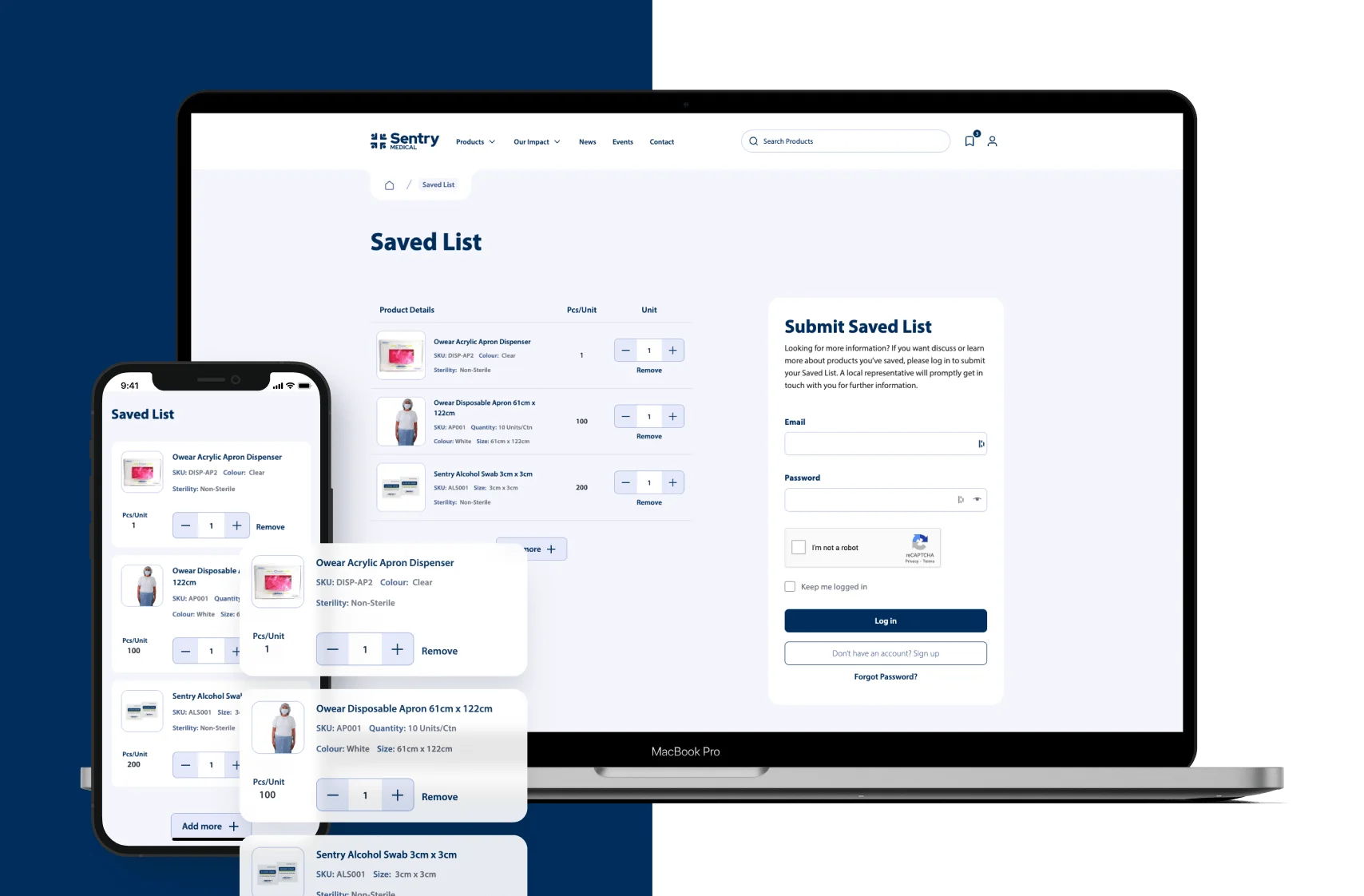 Sentry Medical customised checkout processes sentry medical.