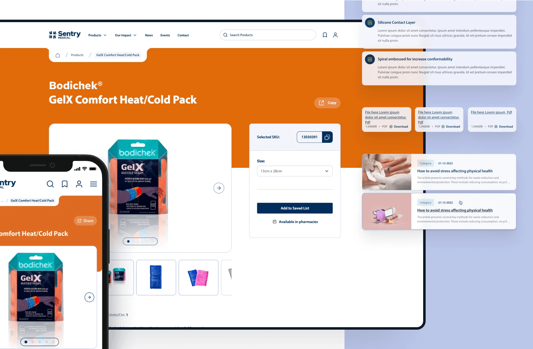 Seamlessly Website Design-Sentry Medical.