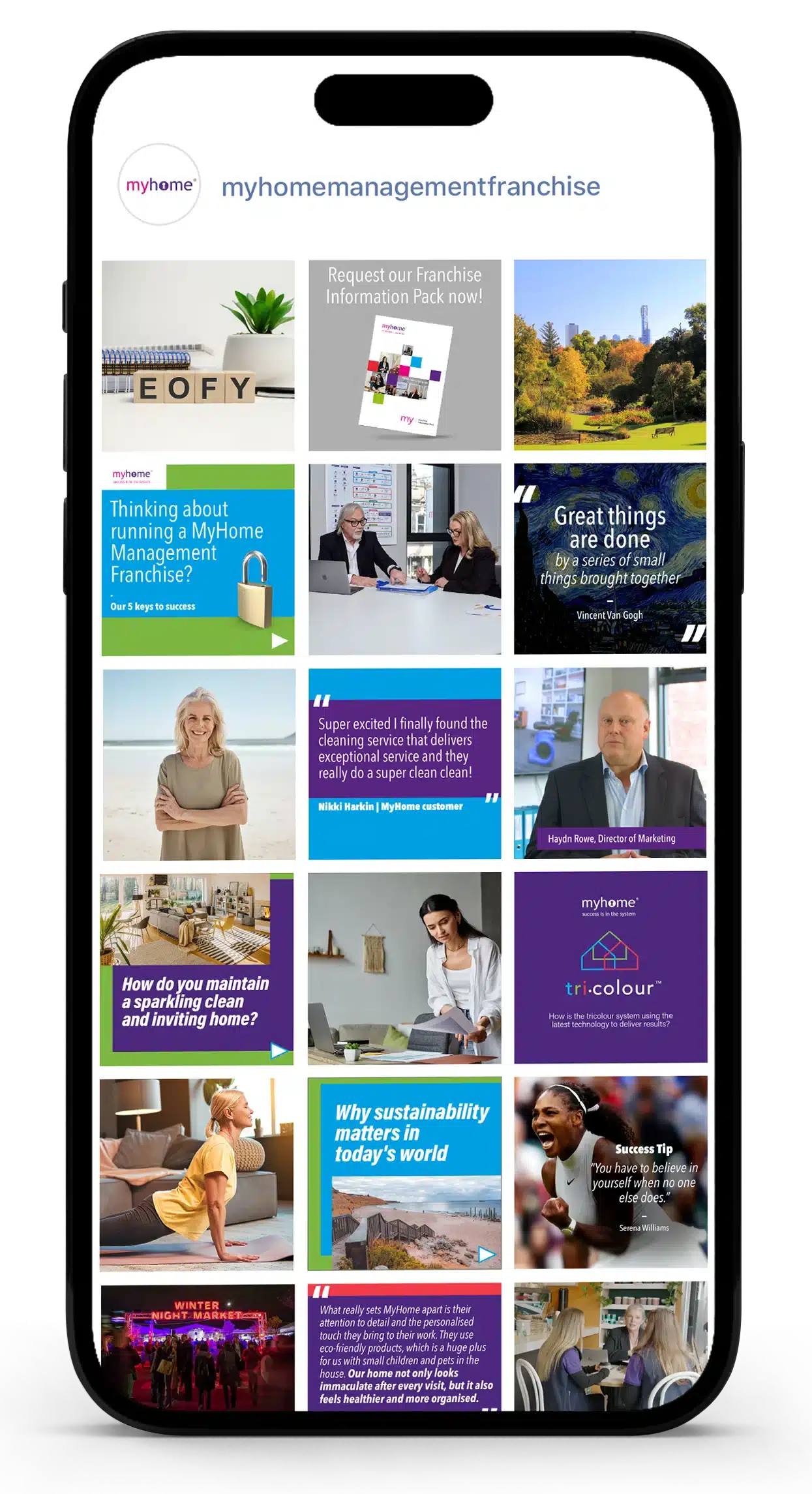MyHome instagram feeds.