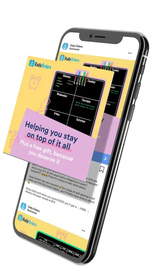 Daily Orders instagram advertising.
