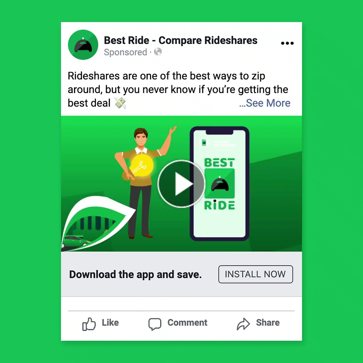 Best Ride facebook advertising.
