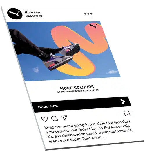Puma Australia Instagram advertising creative.