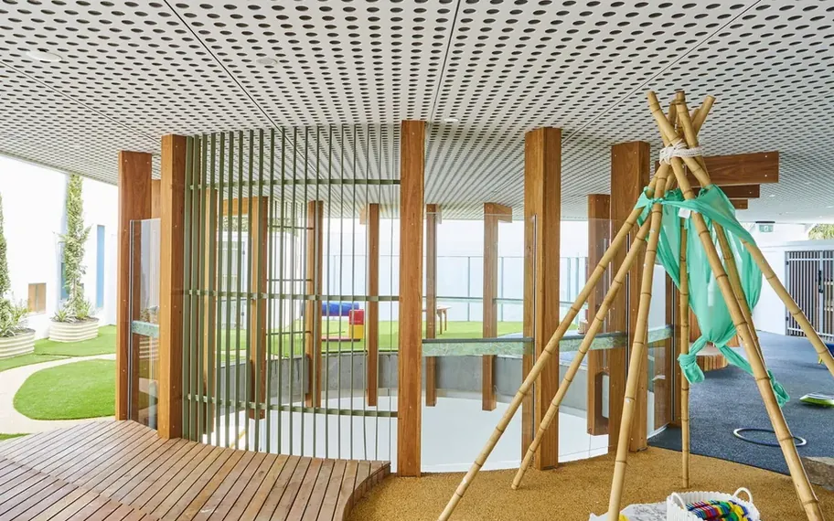 Early learning classroom play space.