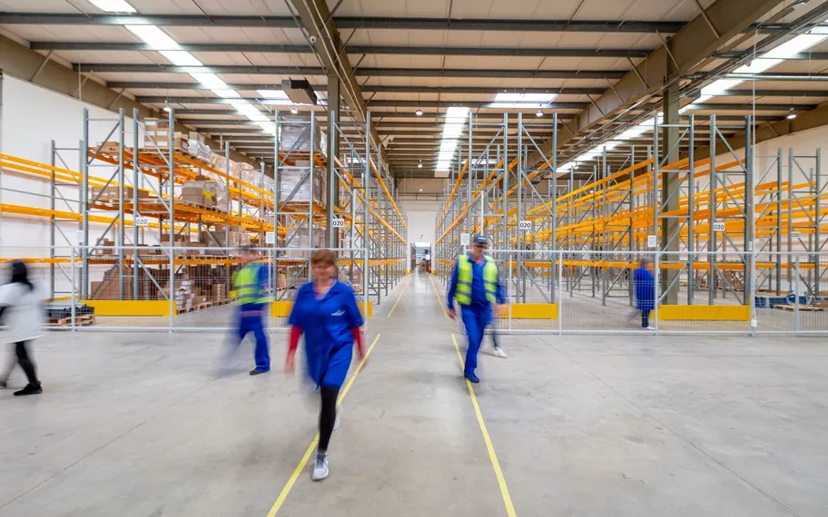 Drillcut workers in a distribution centre.