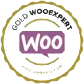 Gold WooExpert partner badge