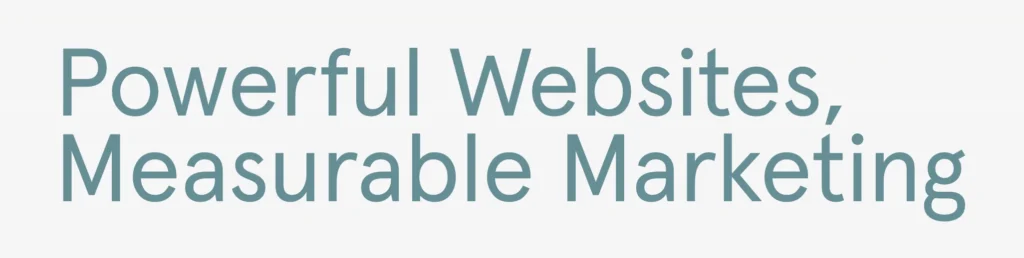 Powerful Website Measurable Marketing