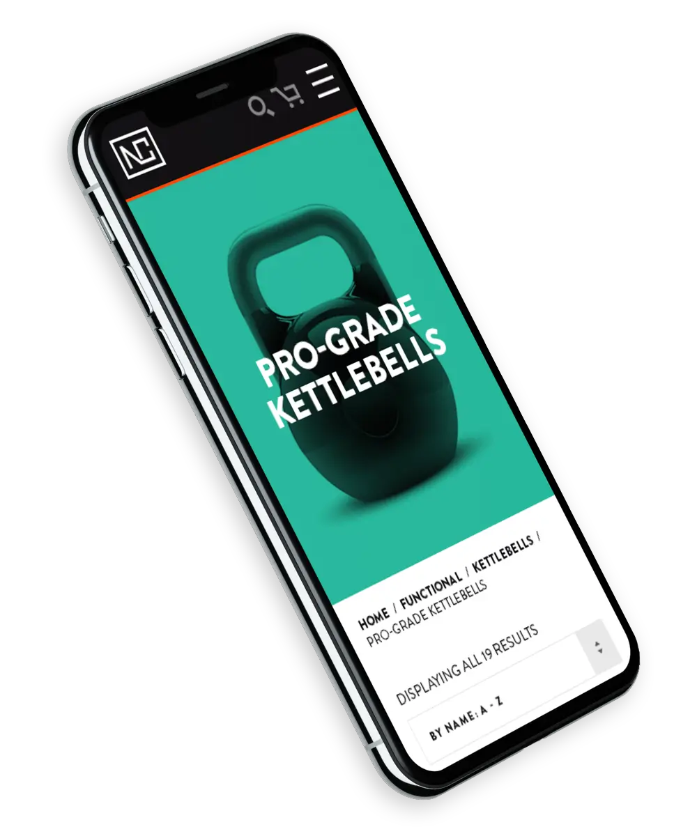 NC Fitness Australia Pro-Grade KettleBells product page preview