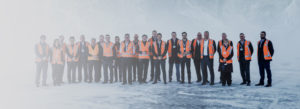 The employees of logistics manufacturer.
