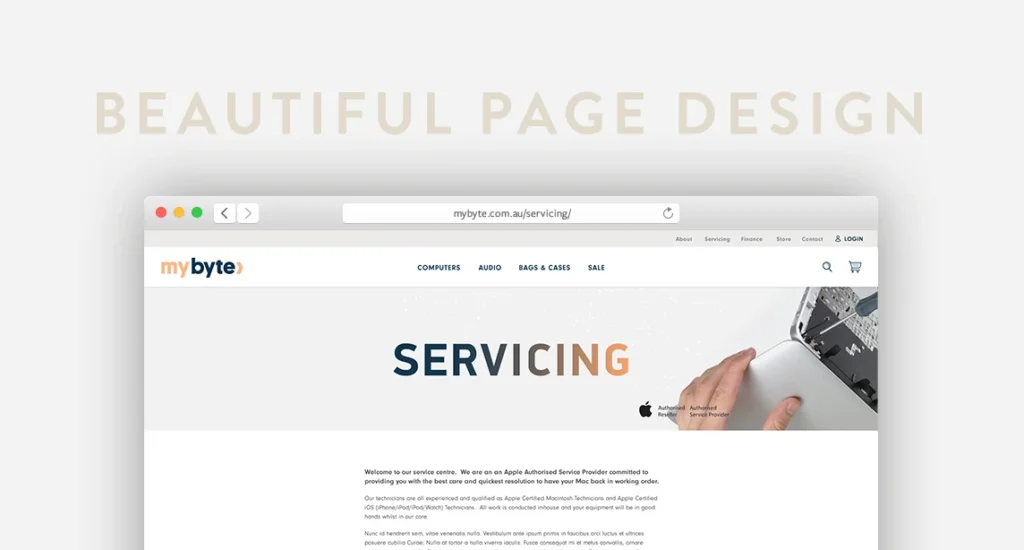 MyByte’s Website Beautiful Page Design