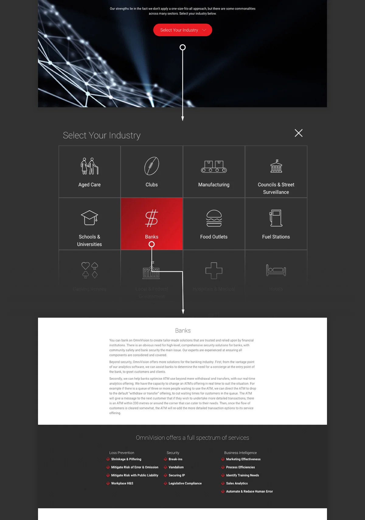 OmniVision Website Design-Dark Theme