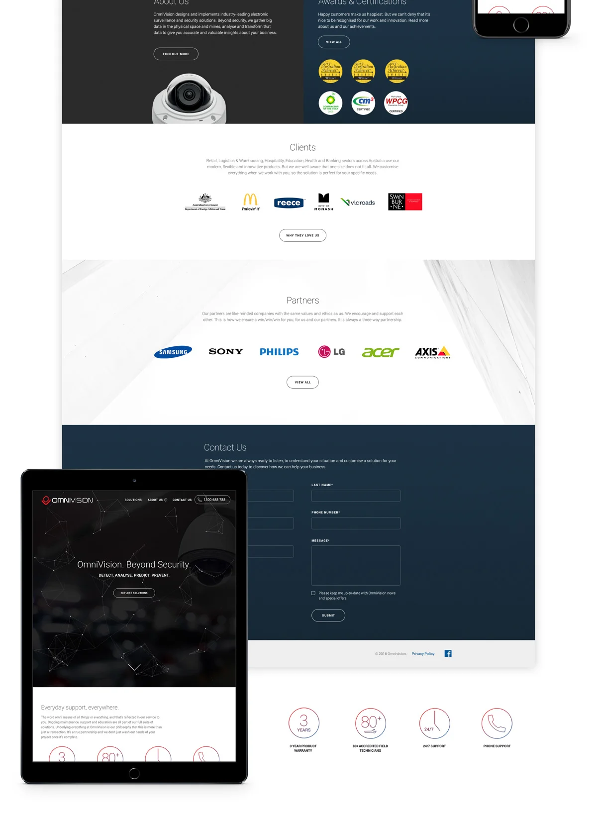 OmniVision Website Design-Light Theme