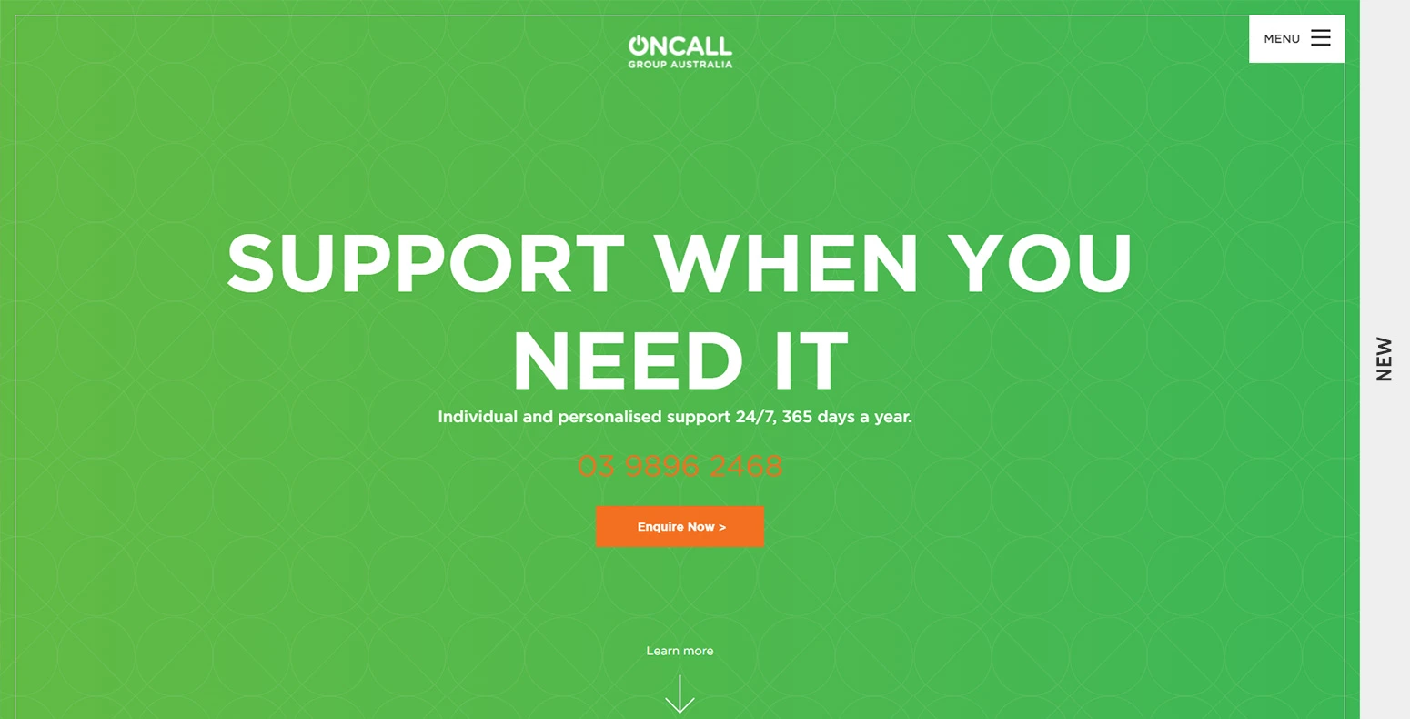 Oncall Website New Design After Comparison