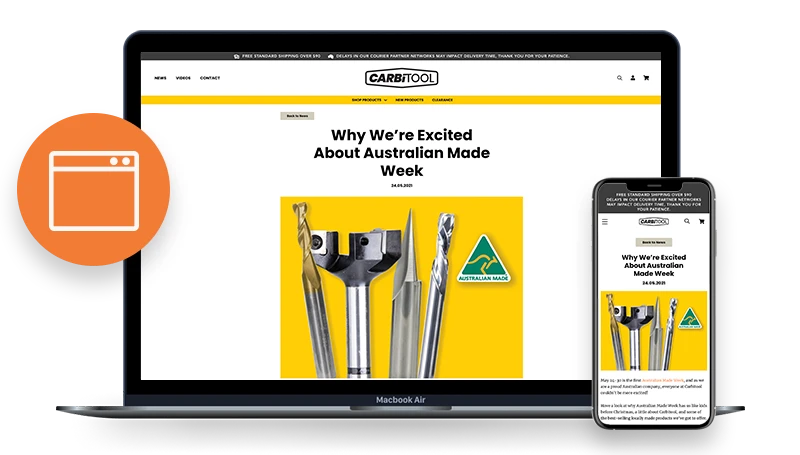 Carbitool Desktop & Mobile Website Design Mockup