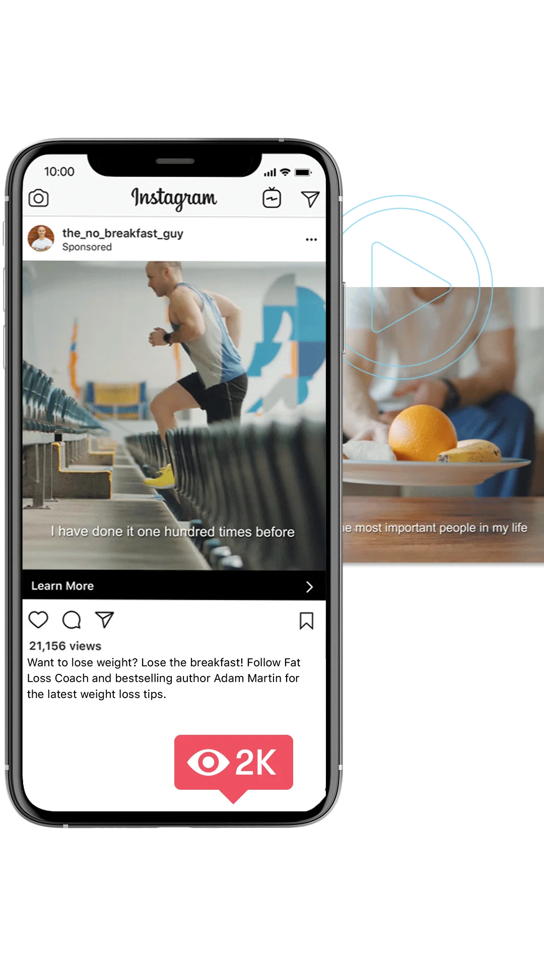 The No Breakfast Guy Instagram Workout Advertising