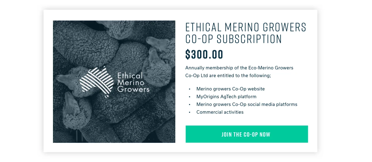 Ethical Merino Growers Co-Op Subscription Program