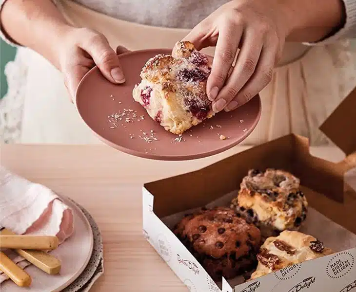 Bakers Delight Sweet Pastry on Plate