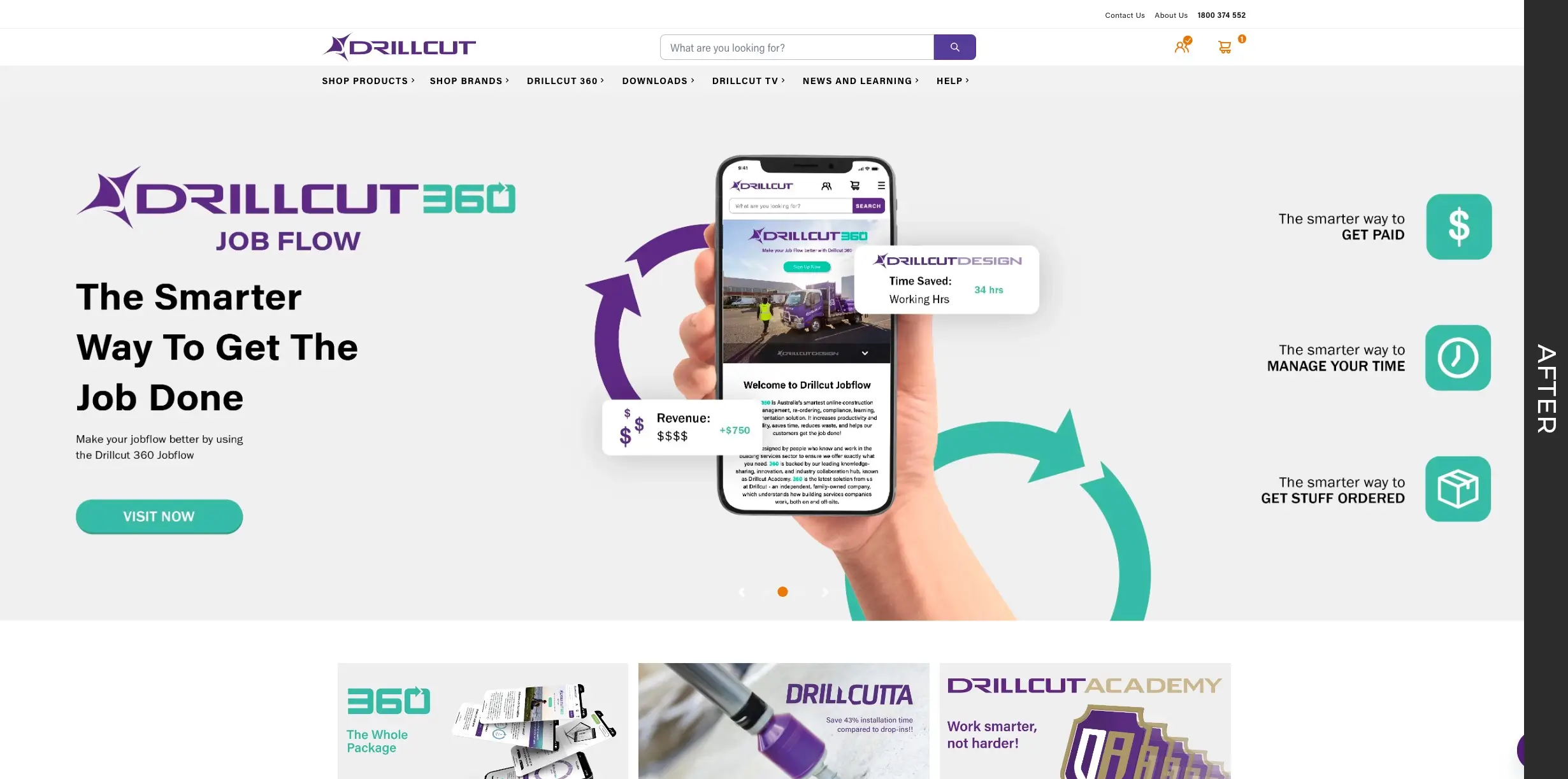 Redesigned Drillcut website