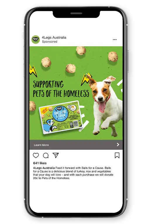 4legs Instagram Campaigns Mobile Mockup
