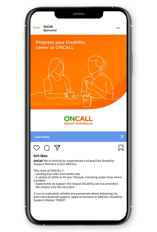OnCall Instagram Campaign Mockup