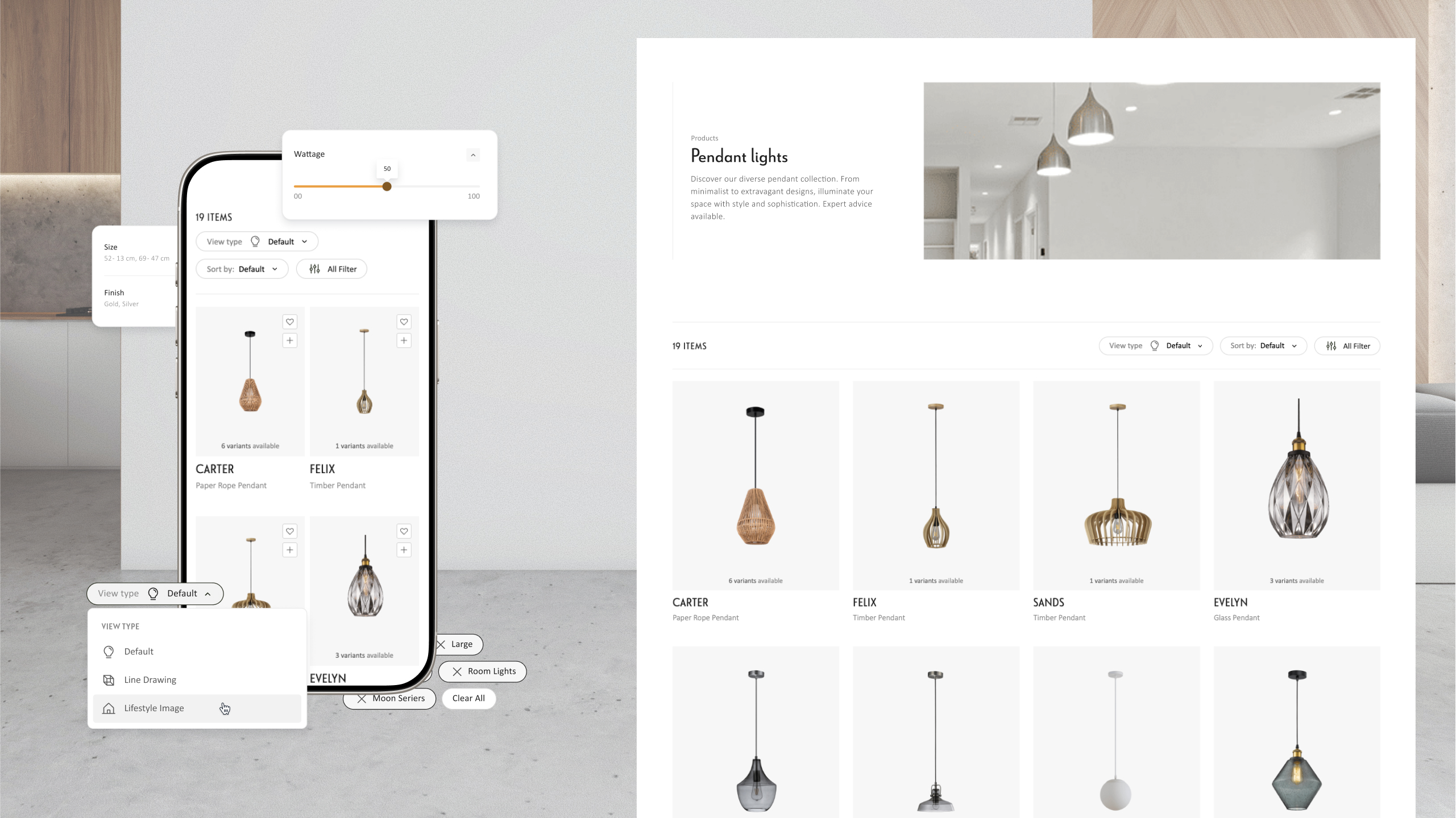 lighting company website design